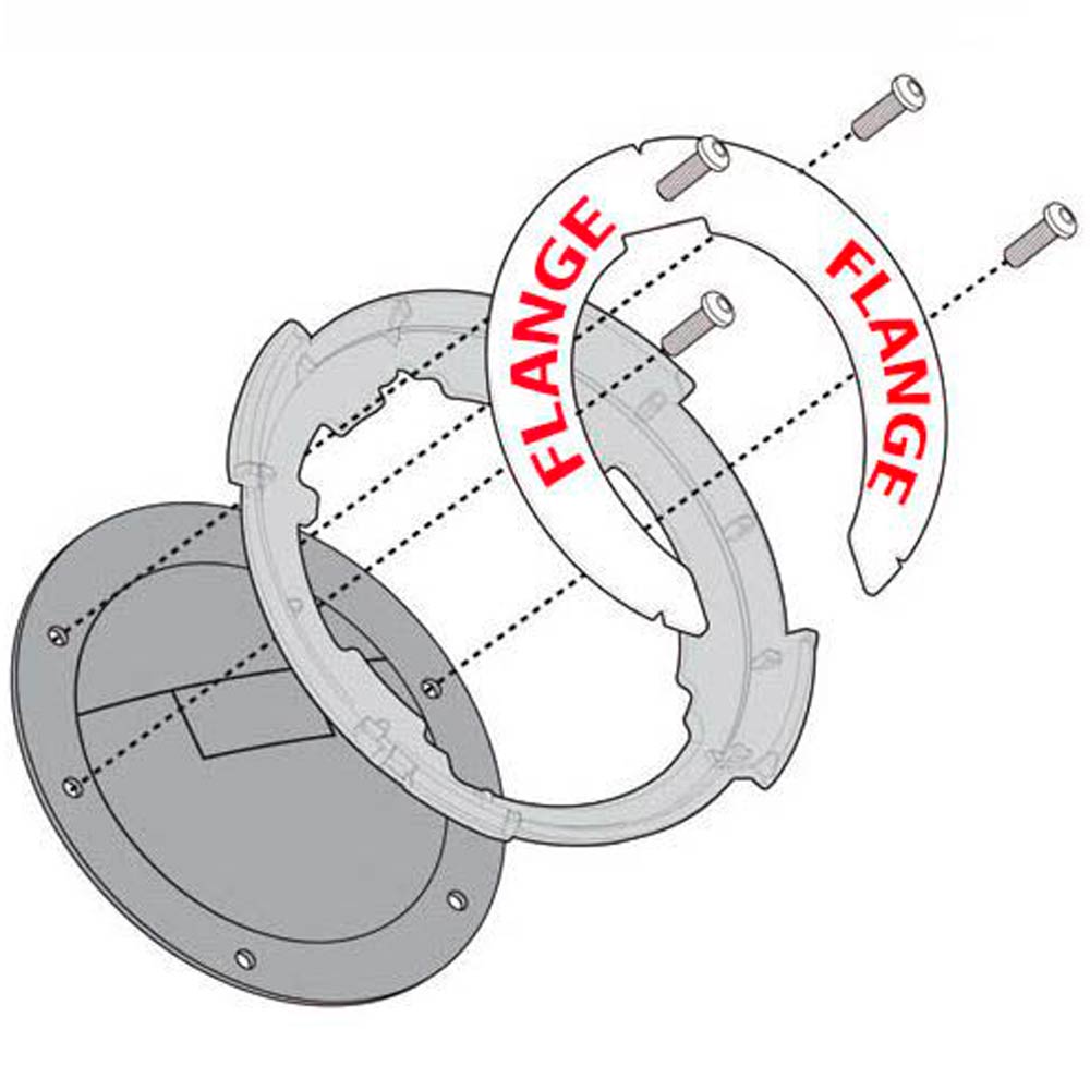 Flange Tanque Givi BF18BR Suzuki V-Strom 1000 14/20 para Fixação de Bolsas Tanklock