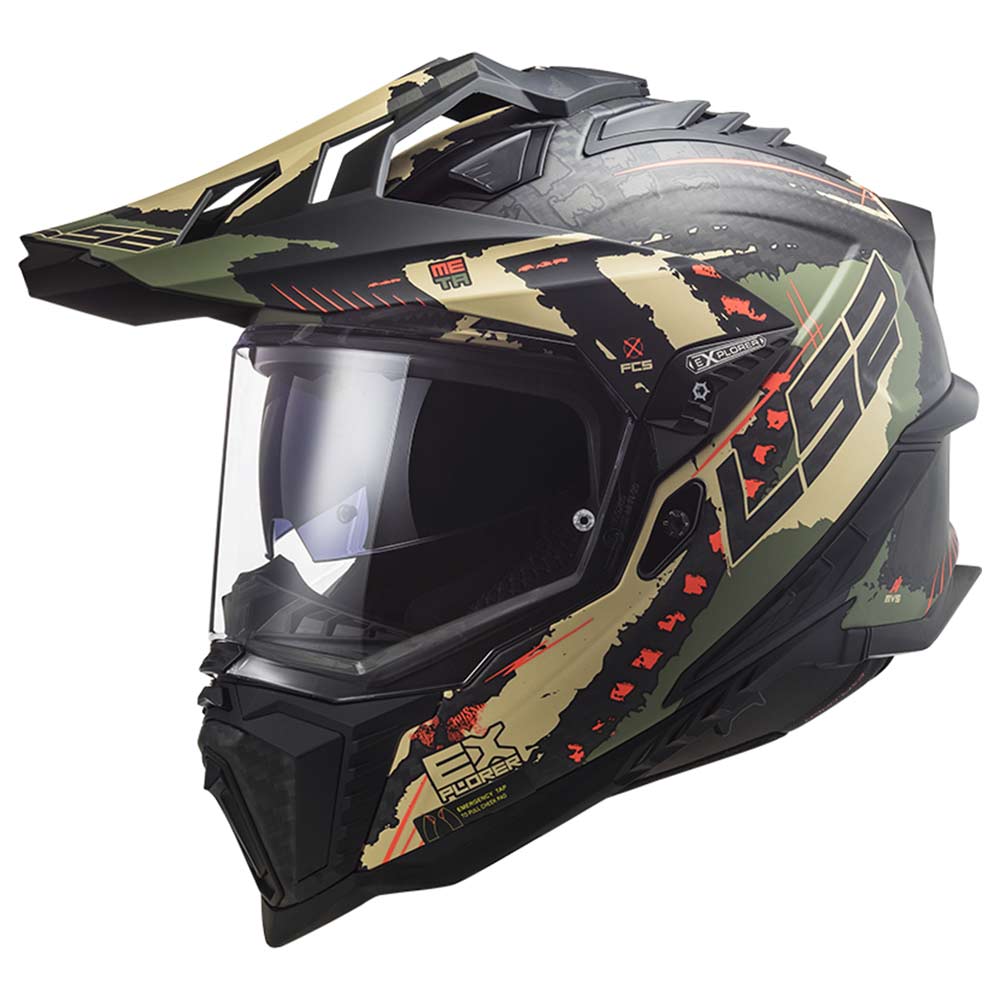 Capacete LS2 MX701 Explorer Carbon Extend