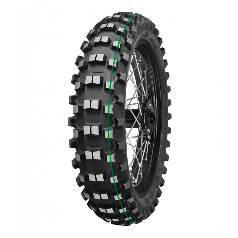 Pneu Mitas C-18 Super Light 100/90-19 (Faixa Verde) Traseiro