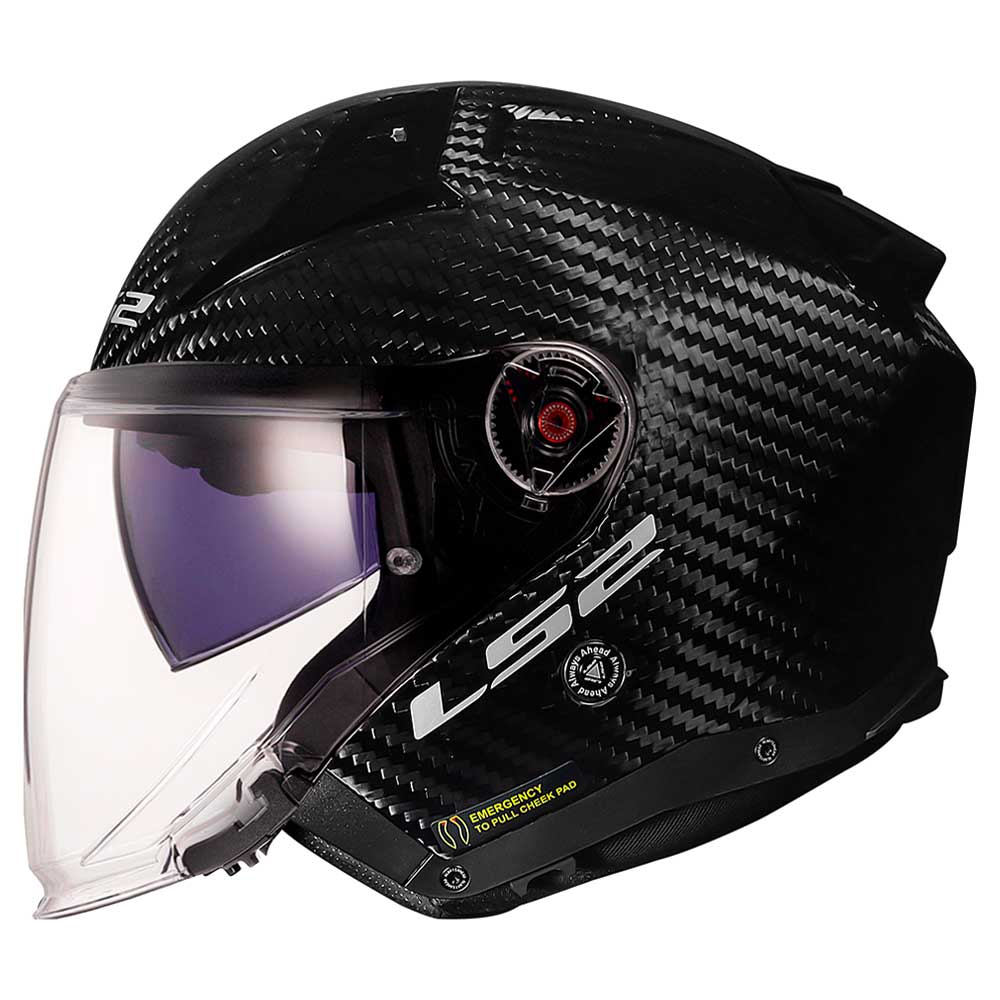 Capacete LS2 OF603 Infinity II Carbon Solid