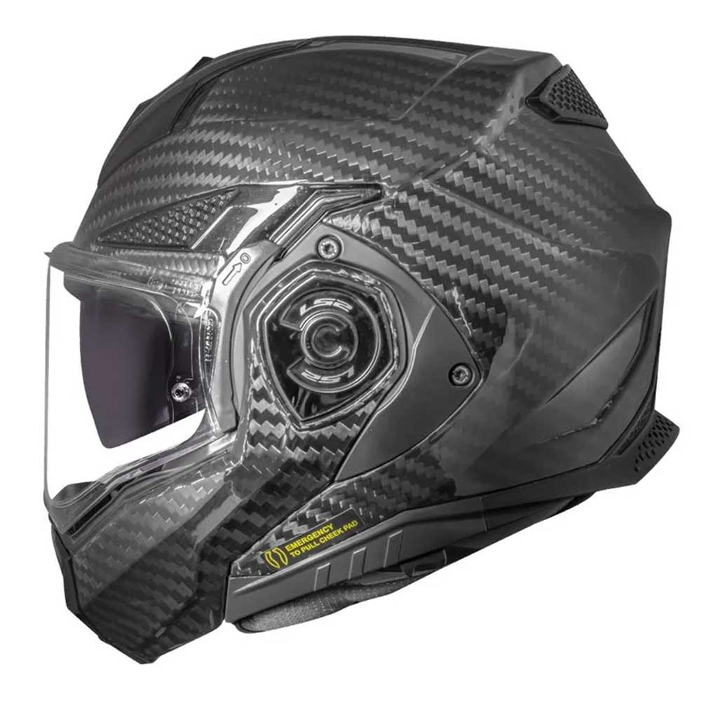 Capacete LS2 FF901 Advant X Carbon Solid Escamoteável