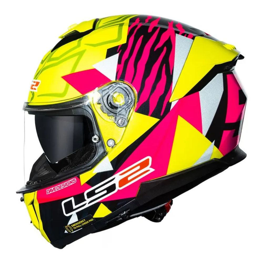 Capacete LS2 Stream II FF808 Tiger Aldeguer Replica